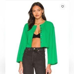 Mina Button Down Top in Green
